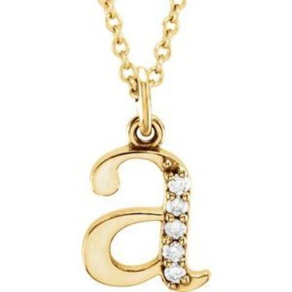 Kazi Luxury Initial Necklace or Pendant - Initial A